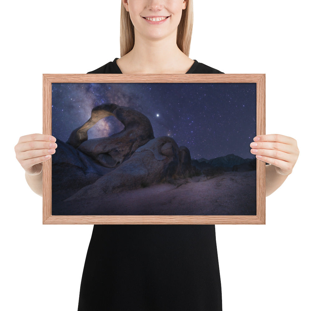 Mobius Arch Night Framed Matte