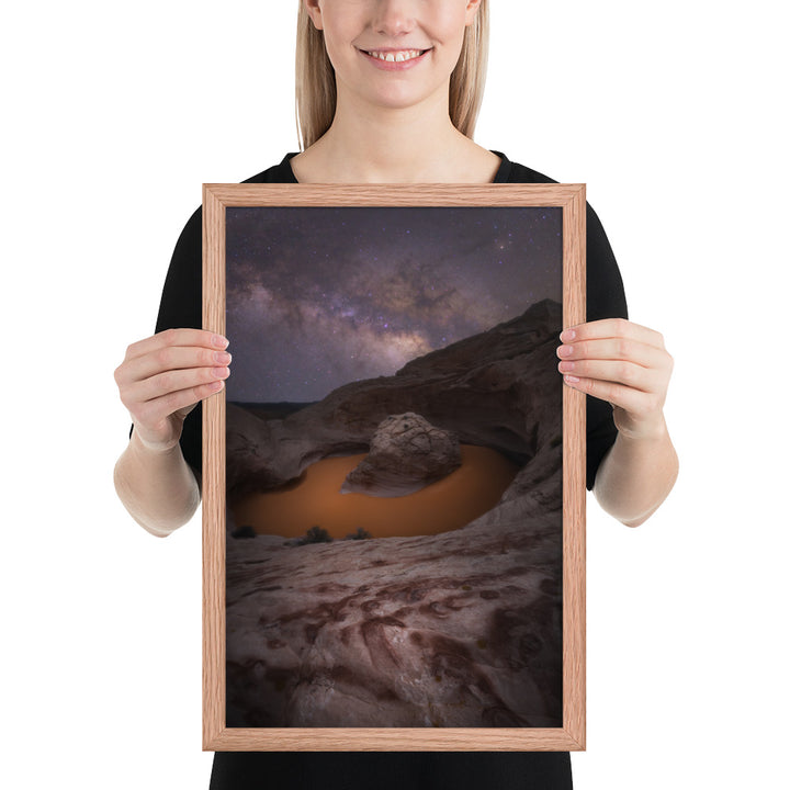 Cosmic Ashtray Night Framed Matte