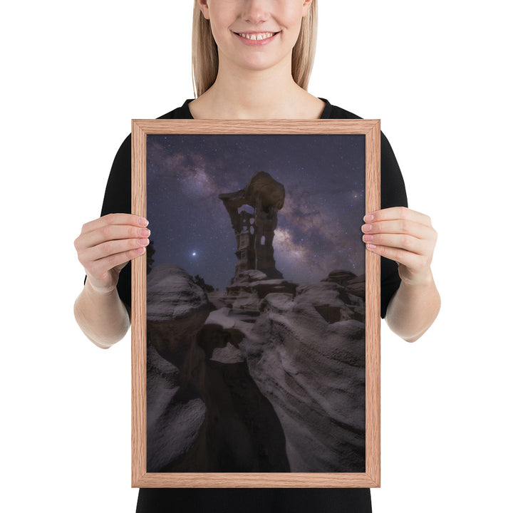 Alien Throne Night Framed Matte