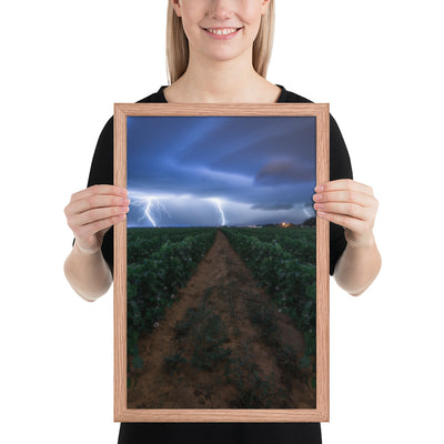 Cottonfield Lighting Storm Framed Matte