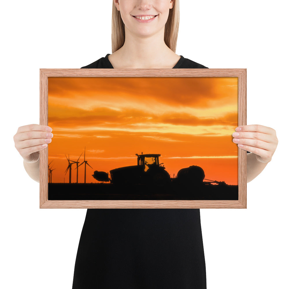 West Texas Tractor Framed Matte