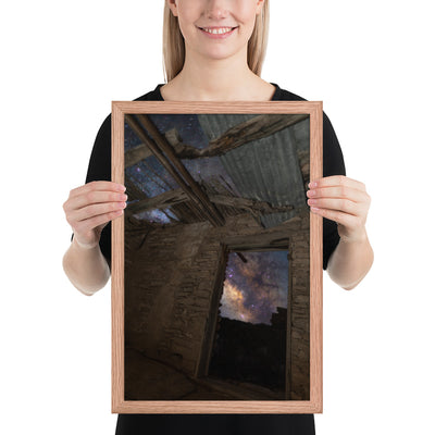 Terlingua Ruins Night Framed Matte