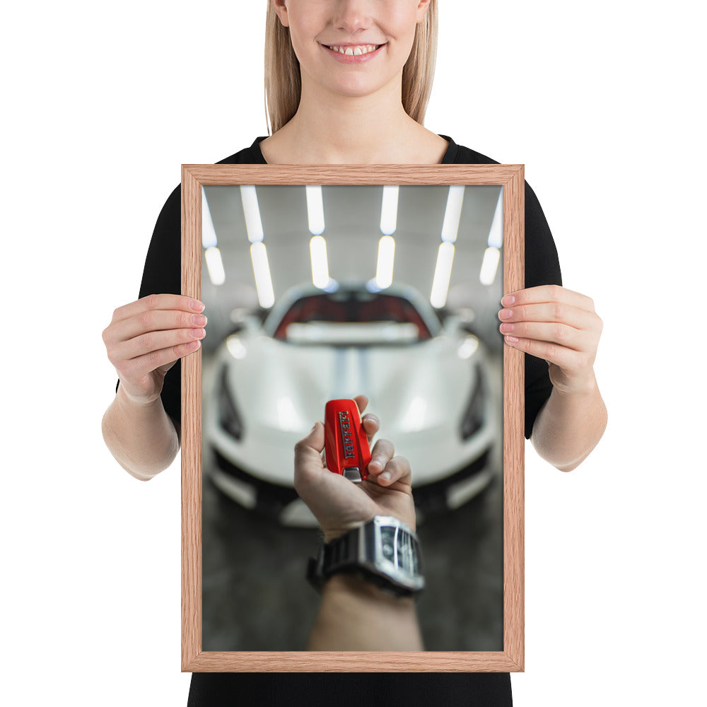 Ferrari 488 Pista Key Framed Matte