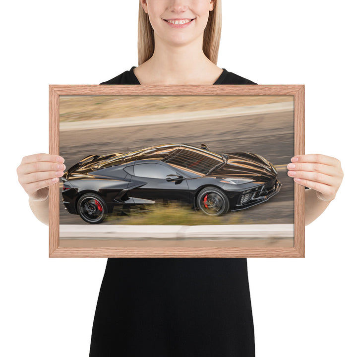 C8 Corvette Race Framed Matte