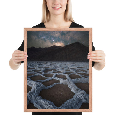Badwater Basin Nightscape Framed Matte