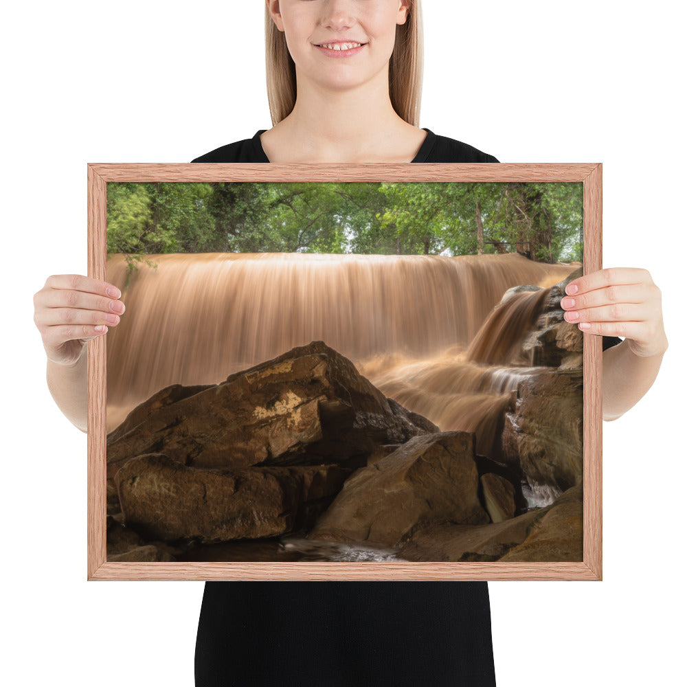 Silver Falls Overflowing Framed Matte