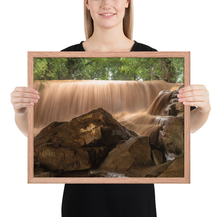 Silver Falls Overflowing Framed Matte