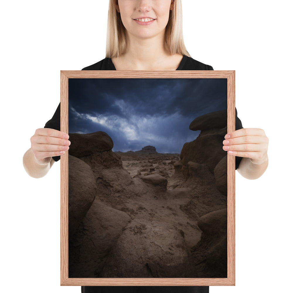 Goblin Valley Storm Framed Matte