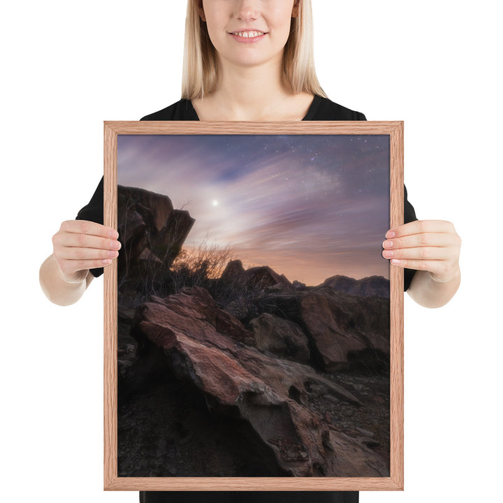 Big Bend Cloudy Twilight Framed Matte