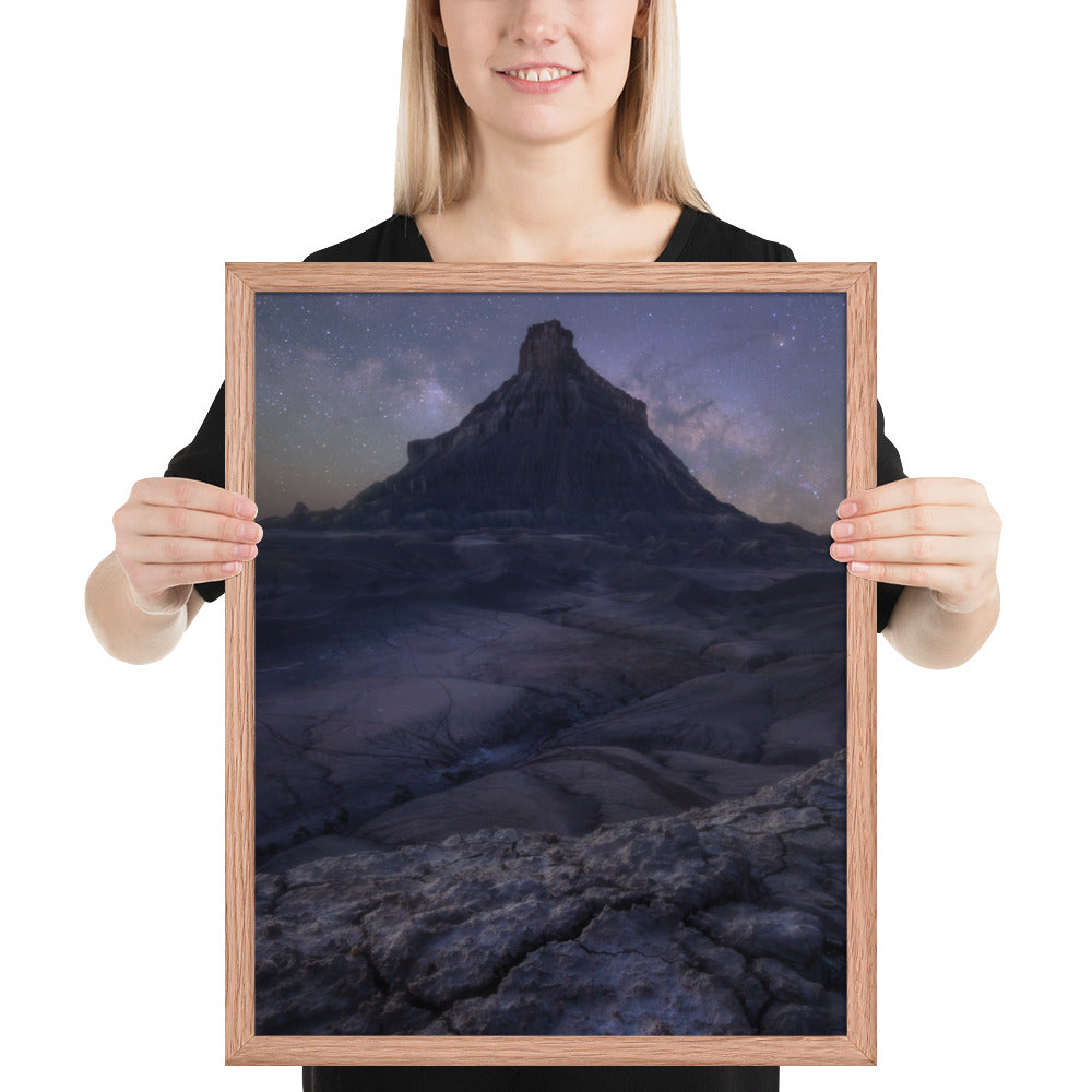 Factory Butte Night Framed Matte