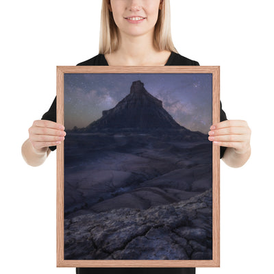 Factory Butte Night Framed Matte