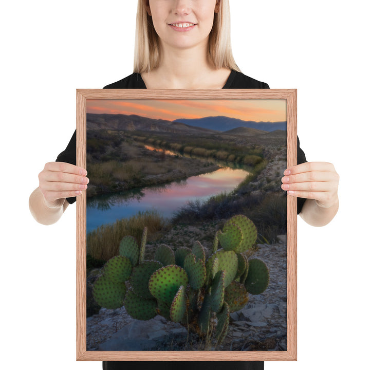 Rio Grande Sunset Framed Matte