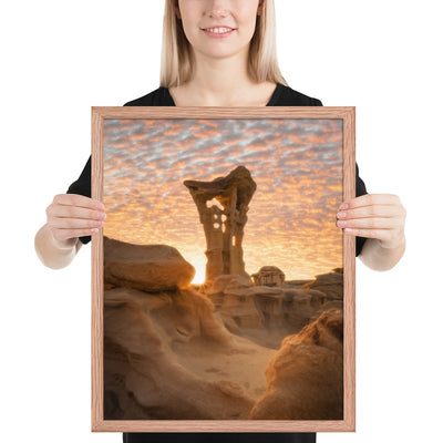 Alien Throne Sunset Framed Matte