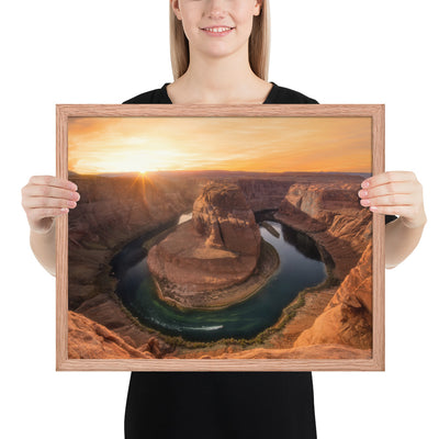 Horseshoe Bend Sunset Framed Matte