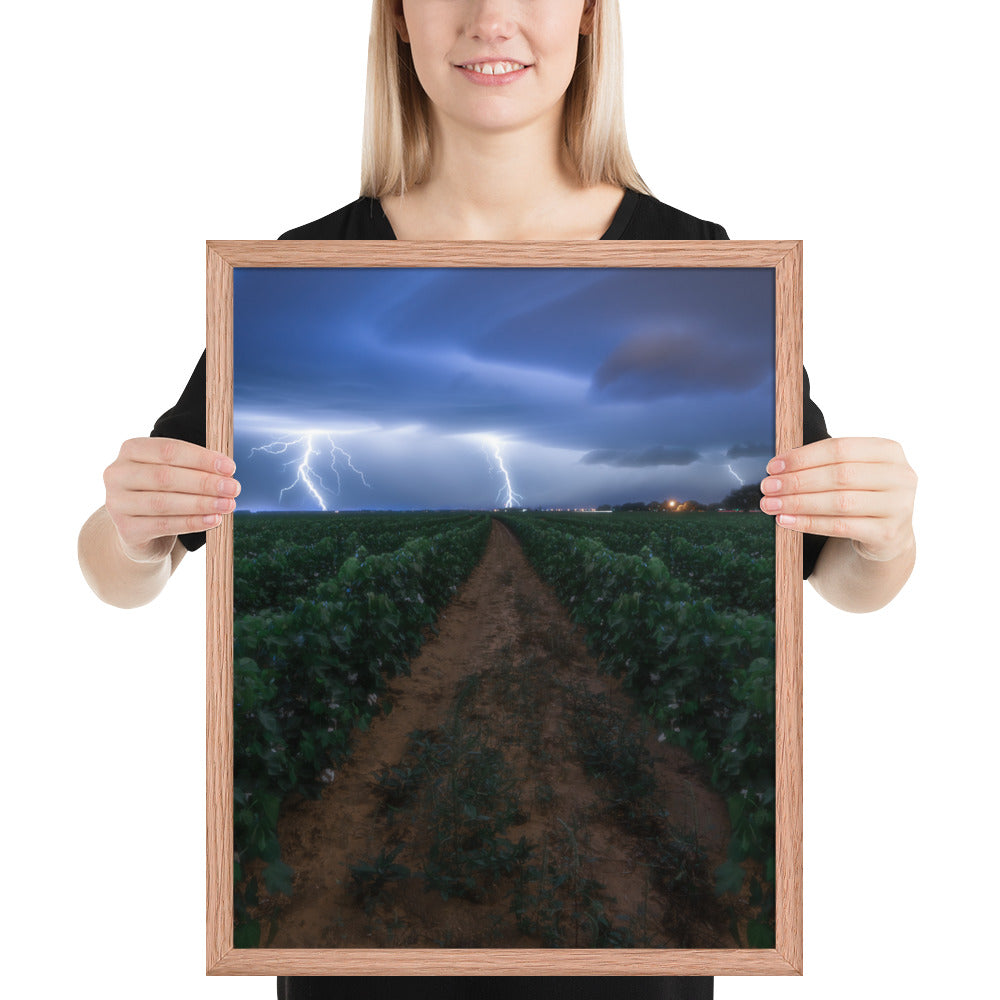 Cottonfield Lighting Storm Framed Matte