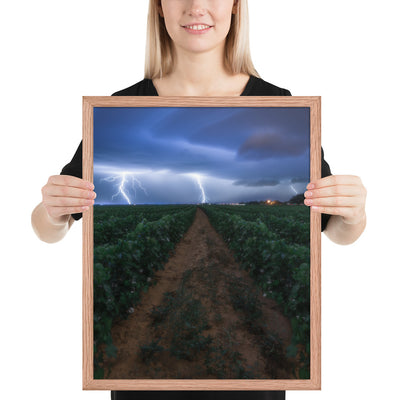 Cottonfield Lighting Storm Framed Matte