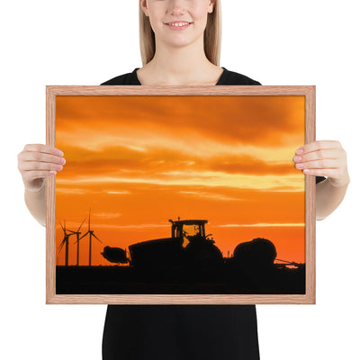 West Texas Tractor Framed Matte