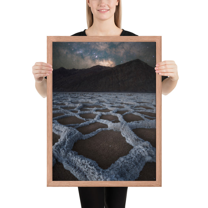 Badwater Basin Nightscape Framed Matte