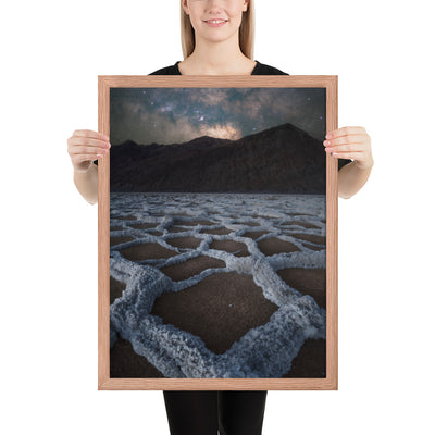 Badwater Basin Nightscape Framed Matte