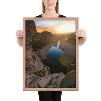 Big Bend Creek Sunset Framed Matte