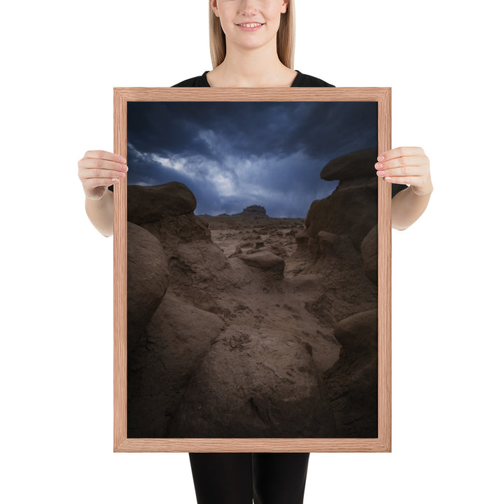 Goblin Valley Storm Framed Matte