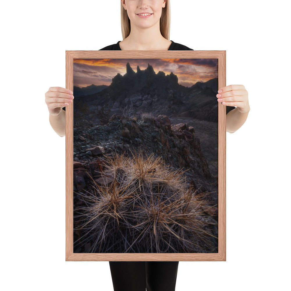 Mule Ears Sunrise Framed Matte