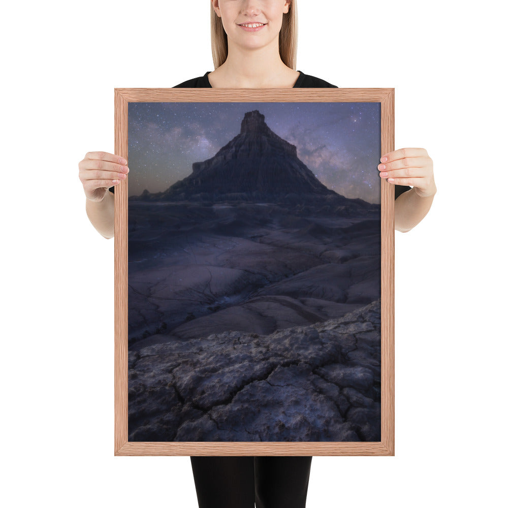 Factory Butte Night Framed Matte