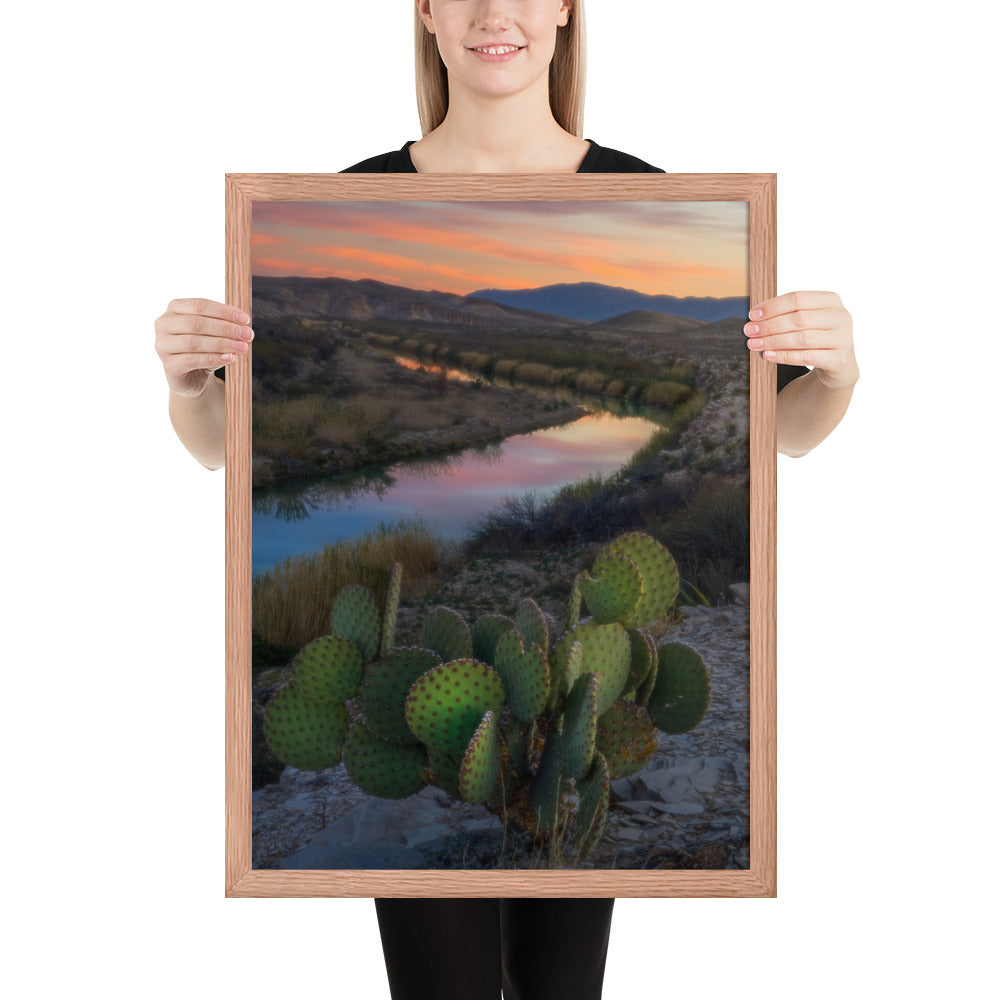 Rio Grande Sunset Framed Matte