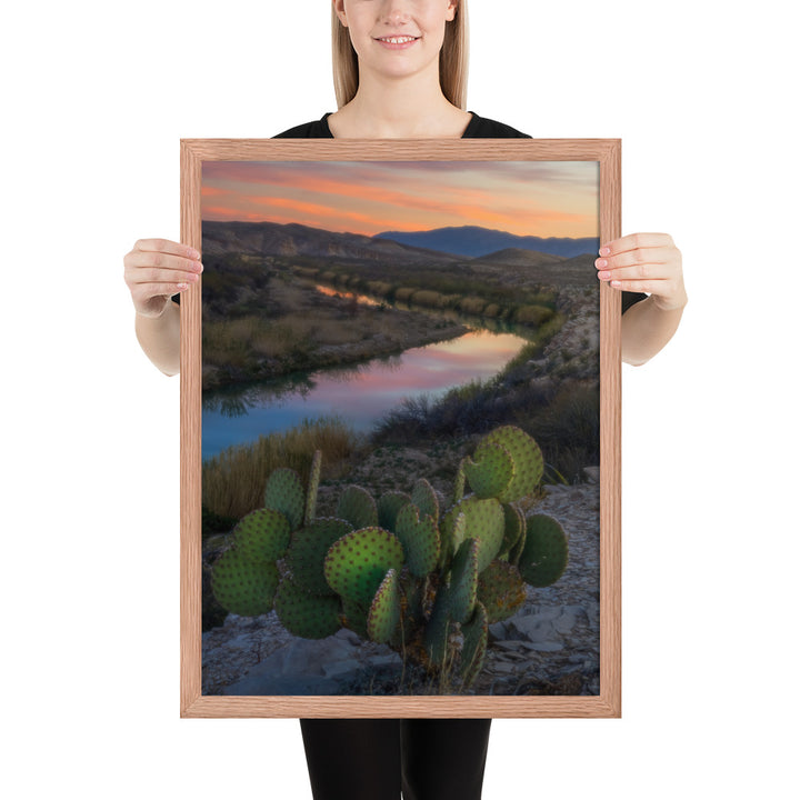 Rio Grande Sunset Framed Matte