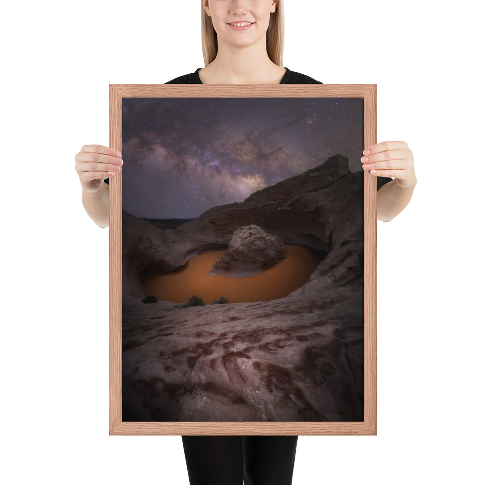 Cosmic Ashtray Night Framed Matte