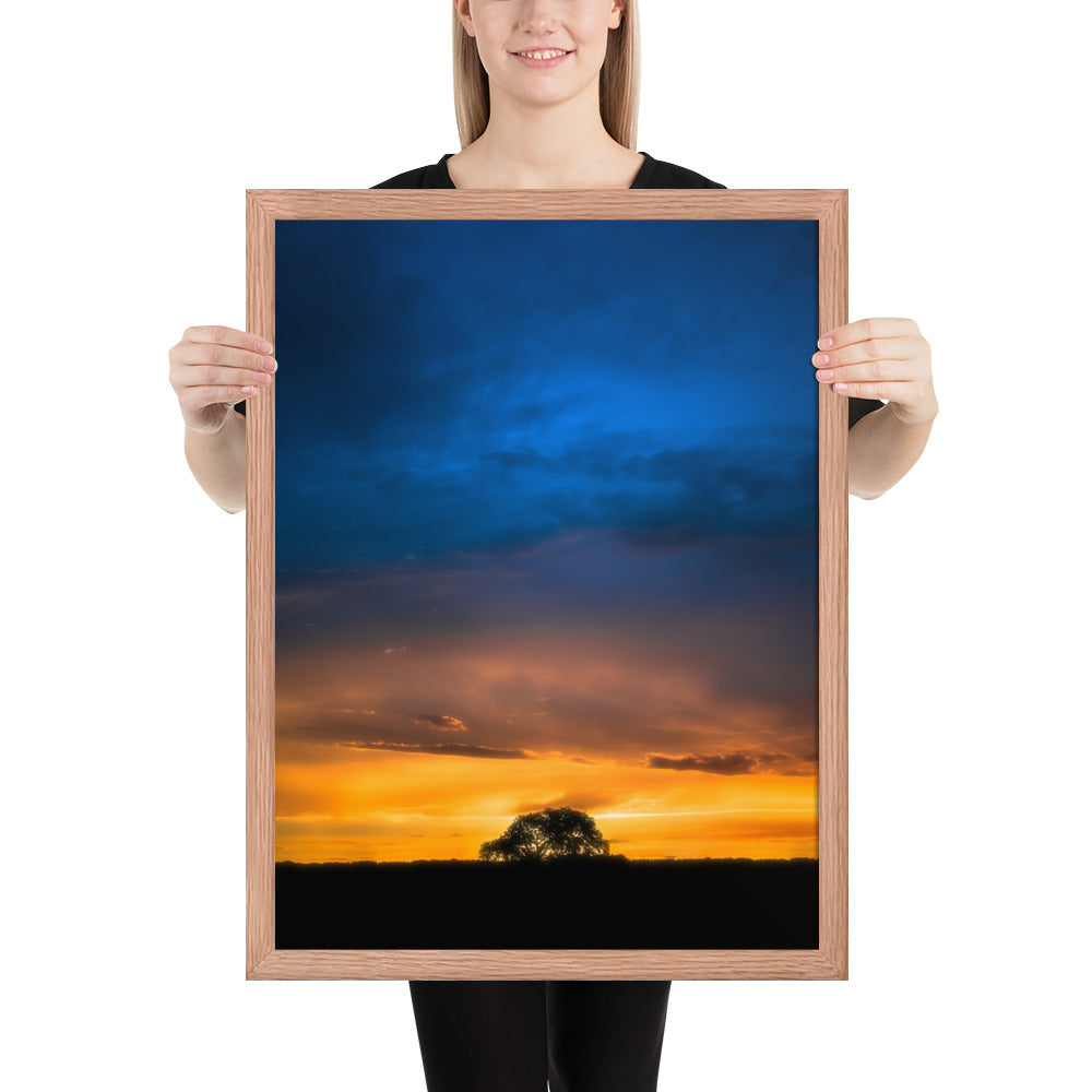 Texas Panhandle Sunset Framed Matte