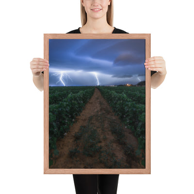 Cottonfield Lighting Storm Framed Matte