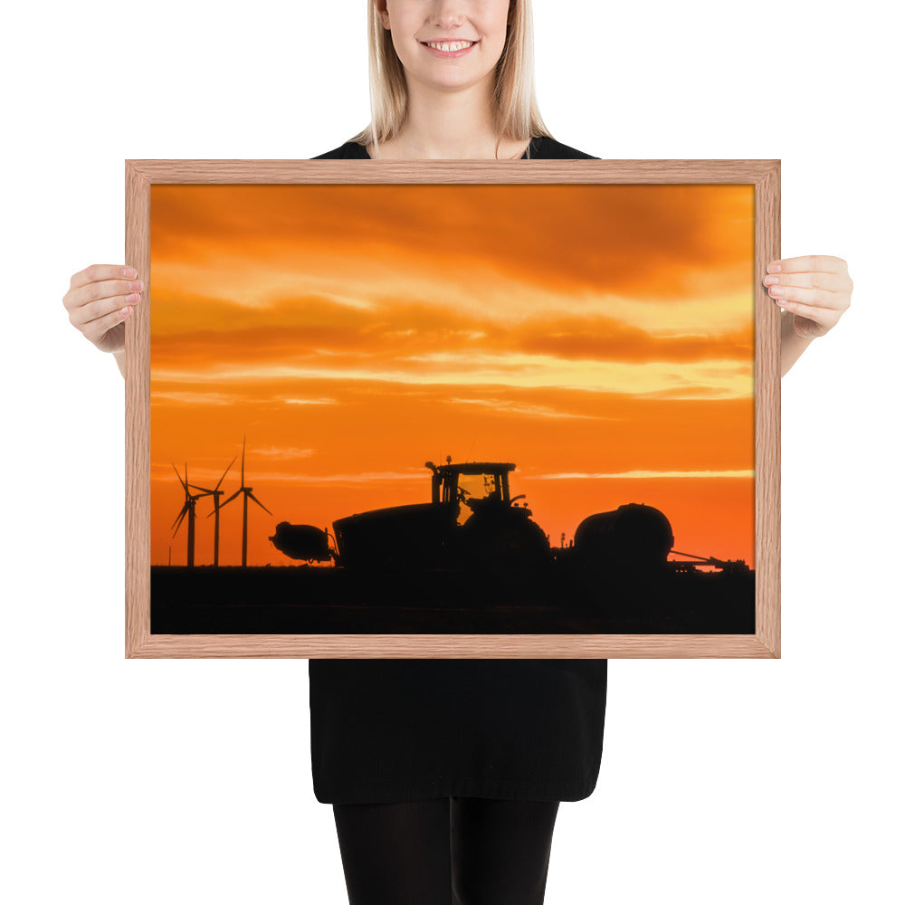 West Texas Tractor Framed Matte