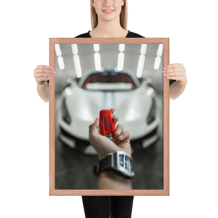 Ferrari 488 Pista Key Framed Matte