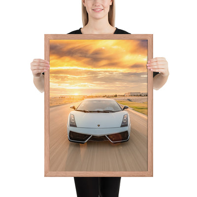 Lamborghini Gallardo Action Framed Matte