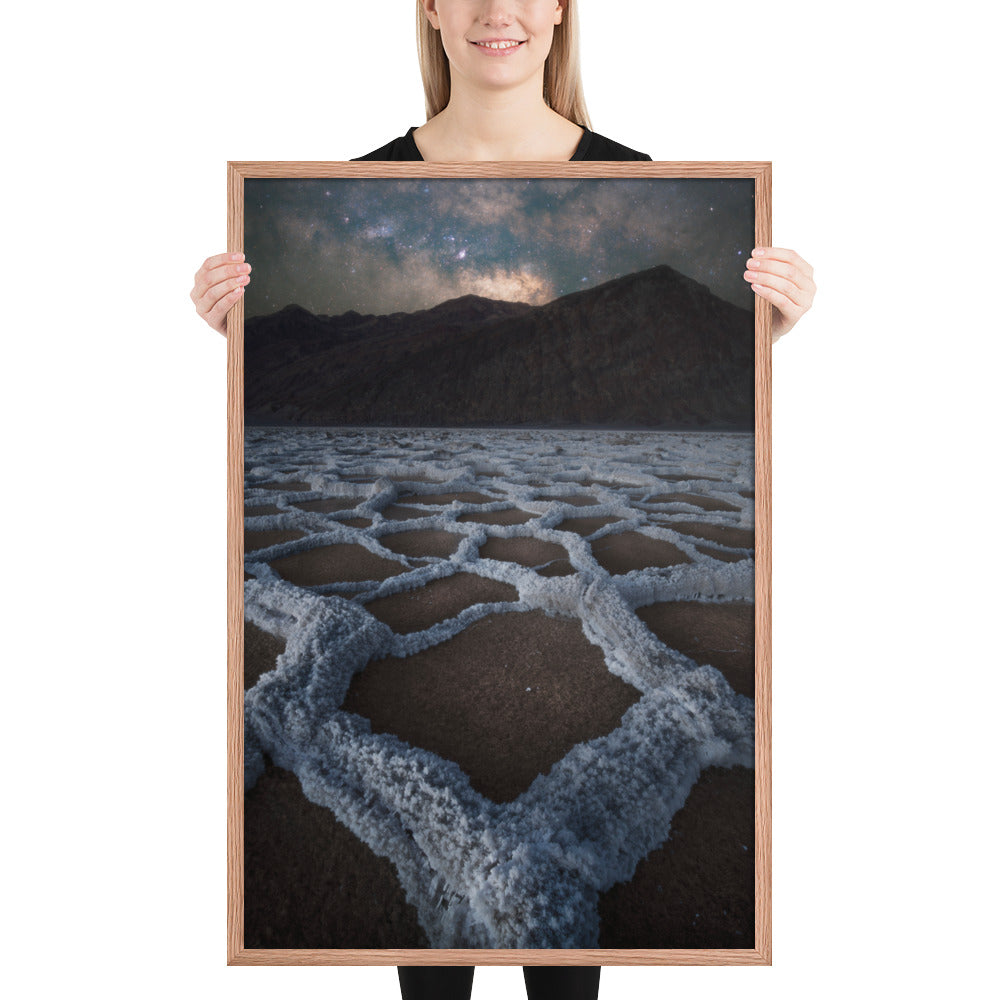 Badwater Basin Nightscape Framed Matte