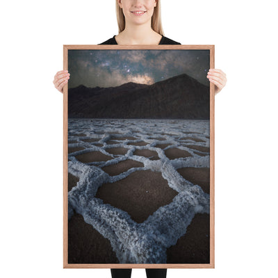 Badwater Basin Nightscape Framed Matte