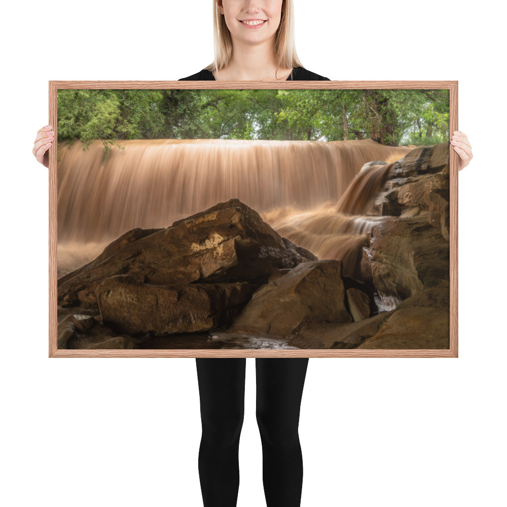 Silver Falls Overflowing Framed Matte