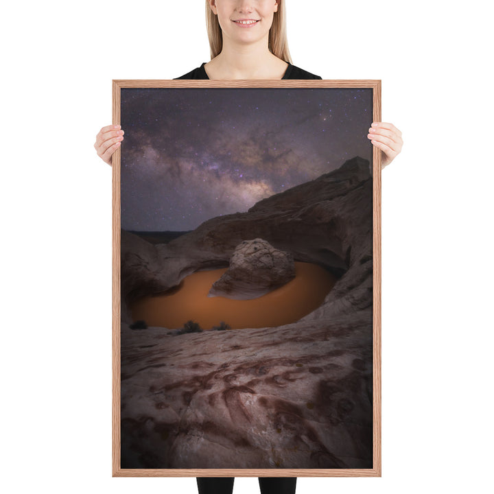 Cosmic Ashtray Night Framed Matte