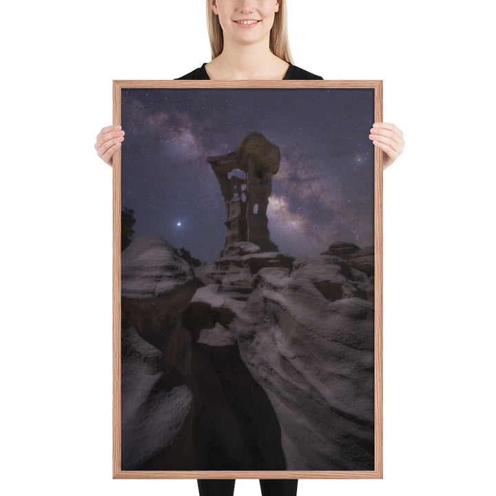 Alien Throne Night Framed Matte