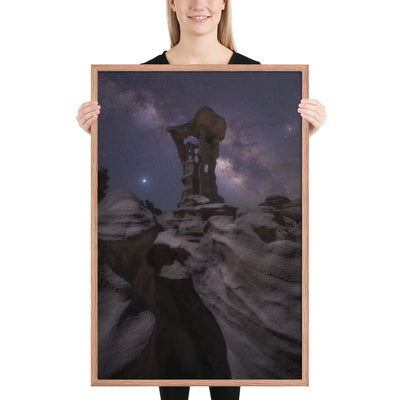 Alien Throne Night Framed Matte