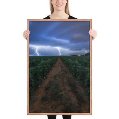 Cottonfield Lighting Storm Framed Matte