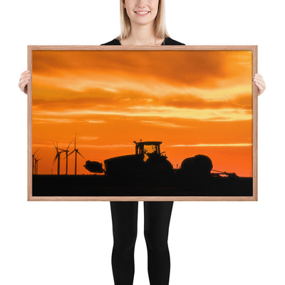 West Texas Tractor Framed Matte