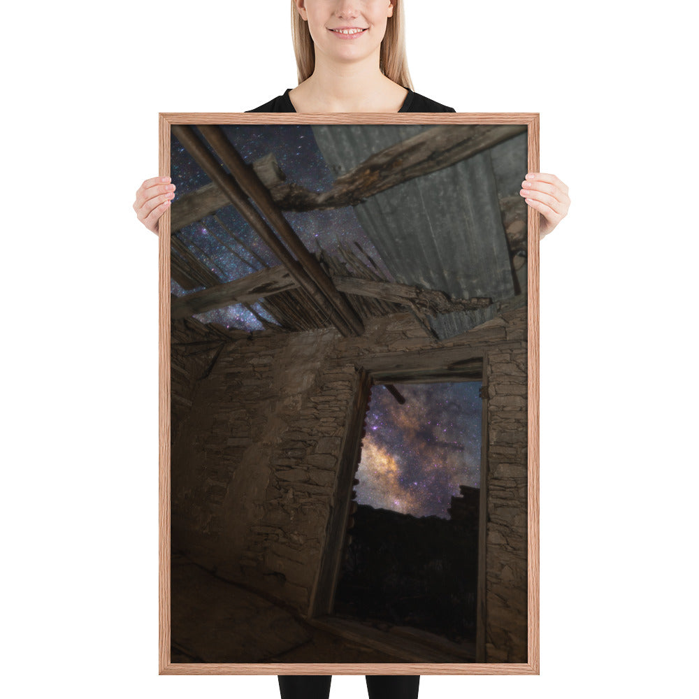 Terlingua Ruins Night Framed Matte