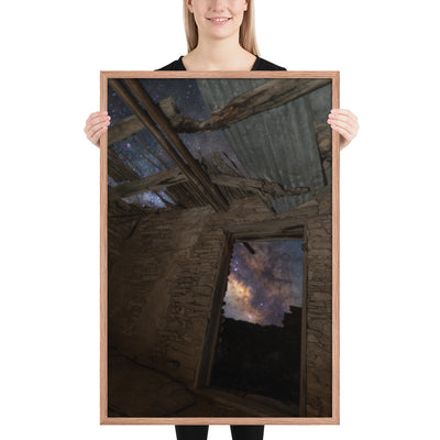 Terlingua Ruins Night Framed Matte
