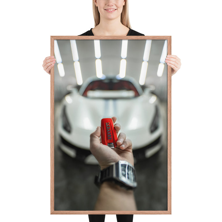 Ferrari 488 Pista Key Framed Matte