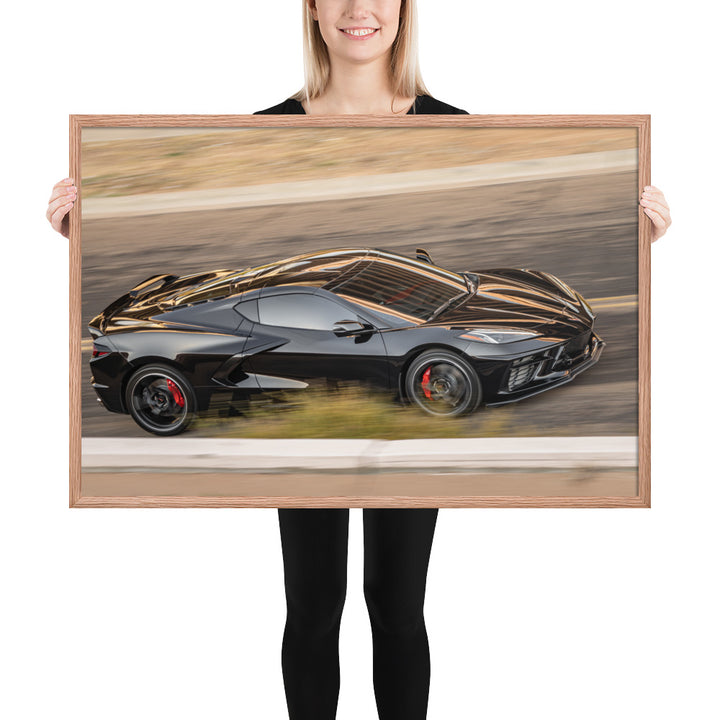 C8 Corvette Race Framed Matte