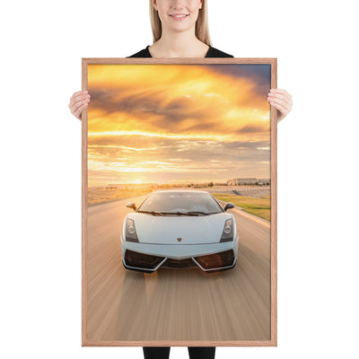 Lamborghini Gallardo Action Framed Matte