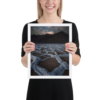 Badwater Basin Nightscape Framed Matte