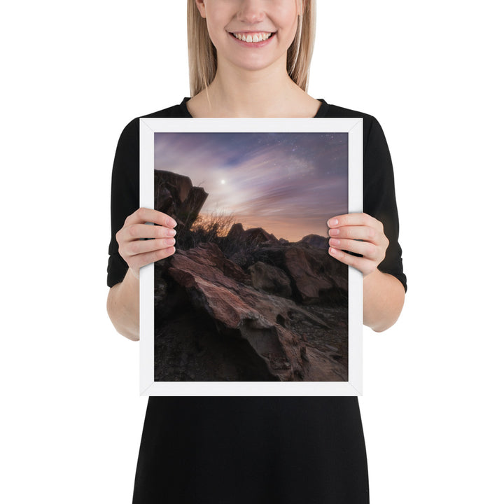 Big Bend Cloudy Twilight Framed Matte